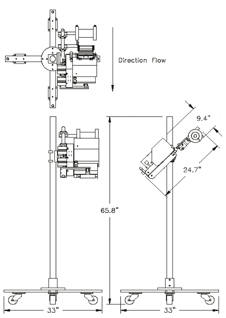 PPS-100)D line drawing